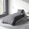 Uni Bettwäsche 155x220 cm anthrazit Einfarbig Renforce Produktbild-Vorschau 3