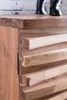 FineBuy Sideboard Acacia massif 160 cm 2 portes & 3 tiroirs Voir les images du produit 6