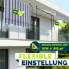 tillvex Balkonmarkise 200 cm Blau/Grau Gelenkarm Markise Produktbild-Vorschau 2