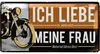 Ich liebe meine Frau Blechschild retro, Motorrad Deko, Produktbild-Vorschau 1