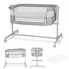 A collage of images showing a baby bassinet from different angles and a separate white pad. Náhľad obrázku produktu