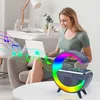 Weisser Tragbarer Xxl Bluetooth-Lautsprecher Mit Licht Und Produktbild-Vorschau 3