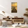 Bild auf Leinwand - Leinwandbild - See Brücke - 55x100cm - Produktbild-Vorschau 7