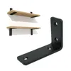 Schwarze L-Winkelhalterung für Möbelregal 100 x 70 x 38 mm, Produktbild-Vorschau 1
