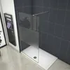 A modern bathroom with a walk-in shower. Produktbild-Vorschau