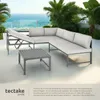 Ensemble de salon en aluminium Faro avec table et dossier Voir les images du produit 4