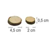 Holzscheiben klein Baumscheiben 50 Stück 2-4,5 cm Deko Produktbild-Vorschau 2