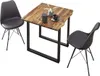 Esszimmertisch 80x80 cm Esra, echte Baumkante, massiver & Produktbild-Vorschau 8