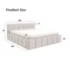 Polsterbett NUBO Medium 160x200 cm mit bettkasten - QUELLE Produktbild-Vorschau 5
