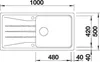 Spüle Blanco SONA XL 6 S 1000 x 500 mm vulkangrau 527341 Produktbild-Vorschau 7