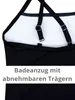 Aquarti Mädchen Badeanzug mit Spaghettiträgern Streifen – Produktbild-Vorschau 5