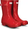 Hunter Original Short Gloss Boot Military Red Größe EU 38 Produktbild-Vorschau 2