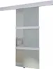 vidaXL Porta scorrevole in vetro e alluminio 178 cm argento Anteprima dell’immagine prodotto 1