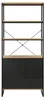 FineBuy Bücherregal MDF Metall 180cm Eiche Nachbildung Produktbild-Vorschau 5