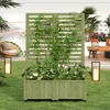 Merax Pflanzkübel mit Spalier und Rollen, Blumenkasten aus Produktbild-Vorschau 5
