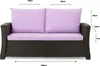 Gartenkissen Set Purple – 100x50 + 2x50x56 cm – Für Produktbild-Vorschau 3