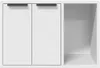 vidaXL Cestino Bianco 60x40x40 cm Materiale a base di legno Anteprima dell’immagine prodotto 5