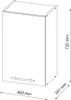 Vicco Hängeschrank Fame-Line, 40 cm, Anthrazit Produktbild-Vorschau 3