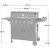 TAINO BRANDO 6+1 Gasgrill 6 Brenner Seitenkocher BBQ Produktbild-Vorschau 3