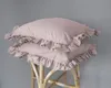Baumwoll-Kissenbezug 40x40 Pure mit Rüsche Pink Powder 2pcs Produktbild-Vorschau 2