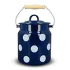 Kuketo | Emaille Milchkanne 3 l mit Deckel – Blaue Produktbild-Vorschau 5