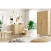 NATURA Armoire 87cm 5 Étagères Chêne Craft Doré Boho Pieds Voir les images du produit 7