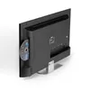 The back of a television with a DVD inserted into its slot. Produktbild-Vorschau