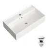 HOROW wastafel, 55 x 31 cm, met keramische pop-up afvoer, Productafbeelding-voorbeeld 1