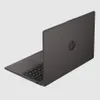 A dark gray HP laptop is shown from a diagonal rear-view angle against a plain light gray background. Produktbild-Vorschau