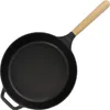 Gusseisen Pfanne 22 cm Schmorpfanne Bratpfanne mit Griff Produktbild-Vorschau 1