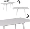 Esstisch Vicco Beaver Weiß 120-160 x 80 cm ausziehbar, Produktbild-Vorschau 5