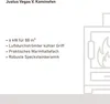 Justus Vegas V, Kaminofen, Stahl Schwarz / Keramik Grau Produktbild-Vorschau 8