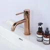 Bateria umywalkowa Rea Lungo Różowo Złota Niska Podgląd zdjęcia produktu 9