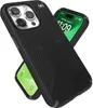 A black Speck Presidio2 Griff phone case is shown with two iPhones, one partially visible in the foreground and another in the background. Náhľad obrázku produktu