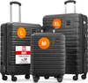 TRAVELY Premium Koffer Set: 77cm, 67cm & 55cm Handgepäck Produktbild-Vorschau 1