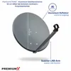 PremiumX PXA60 Satellitenschüssel 60cm ALU Anthrazit Produktbild-Vorschau 2