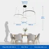 MasterLED LED Pendelleuchte 3-Ring 116W Schwarz, Dimmbar Produktbild-Vorschau 5