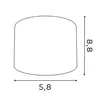 Spot sufitowy czarny okrągły Ø9cm neutralna barwa światła Podgląd zdjęcia produktu 3