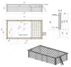 Piscina in legno AQUA 7 x 3.75 – H.1.45 m con spiaggia, Anteprima dell’immagine prodotto 5