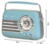 Madison Freesound-VR40BLU Blue Retro rádio Náhled obrázku produktu 4