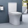 doporro WC à poser céramique blanc toilette avec réservoir Voir les images du produit 1