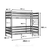 Krok Wood Etagenbett Kinderbett Doppelbett Jugendbett Produktbild-Vorschau 9