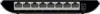 The back panel of a black network switch with eight Ethernet ports and a power connector. Voir les images du produit