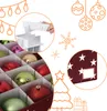 Relaxdays kerstbal opbergbox, voor 30 ballen, afmetingen Productafbeelding-voorbeeld 5