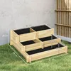 Outsunny Hochbeet, 3-stufige Blumenkasten mit Produktbild-Vorschau 3