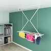 A laundry room with a ceiling-mounted clothes drying rack. Podgląd zdjęcia produktu