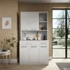 Küchenbuffet Vicco Raul Weiß 100.1 x 188.5 cm mit 5 Türen & Produktbild-Vorschau 3