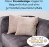 Kissenhülle 2er Pack taupe 40x40 Produktbild-Vorschau 2