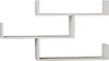 A white, modern, zig-zag shaped wall shelf against a white background. Anteprima dell’immagine prodotto