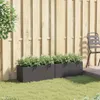 vidaXL Květináč se 2 květináči 2 ks černý 72x30x32 cm Náhled obrázku produktu 3